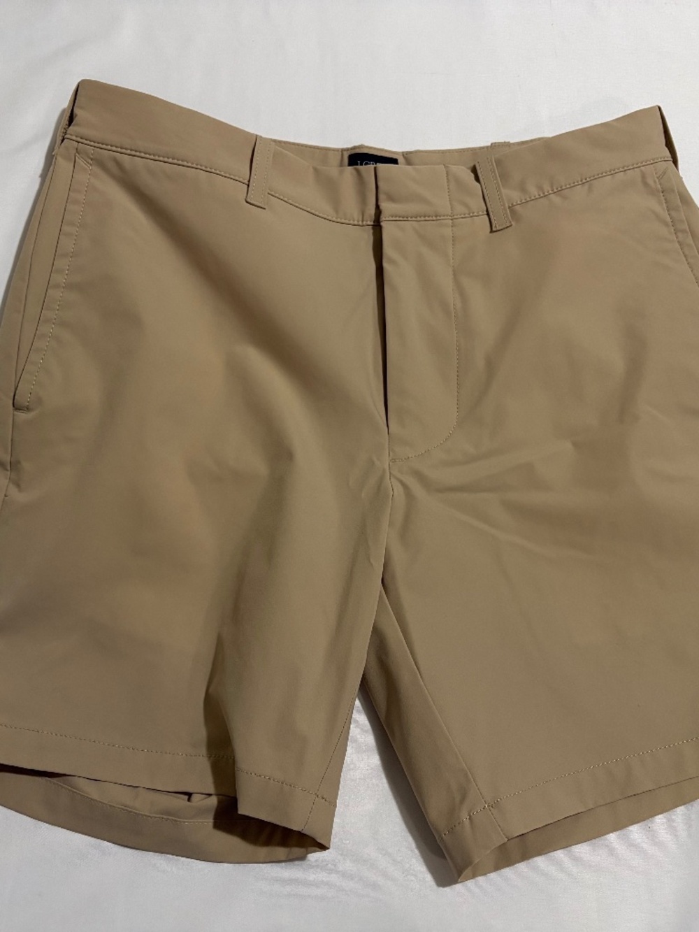 J.Crew Factory Men’s Performance Chino Shorts-Tan / Khaki (Size 28, 7” Inseam)